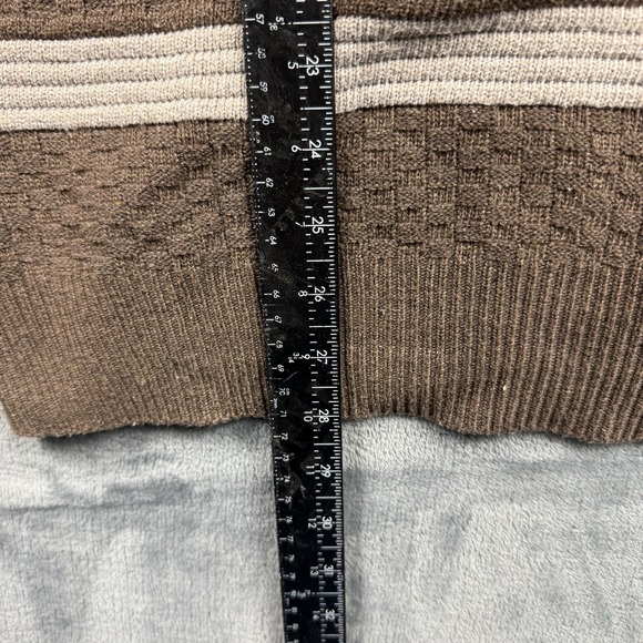 Chereskin Mens Brown Pullover Long Sleeves Collar Warm Size XL READ - Picture 4 of 14